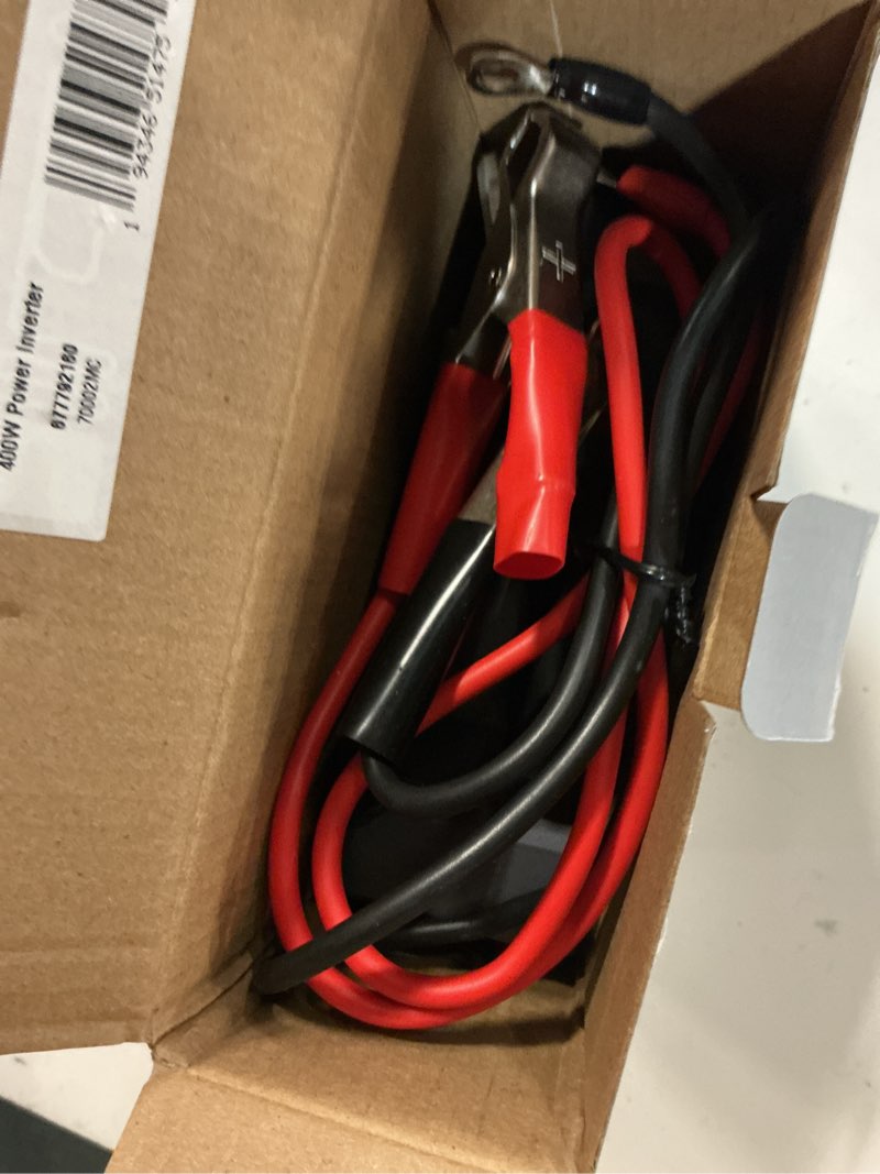 Condition photo showing As Is for everstart 400w inverter