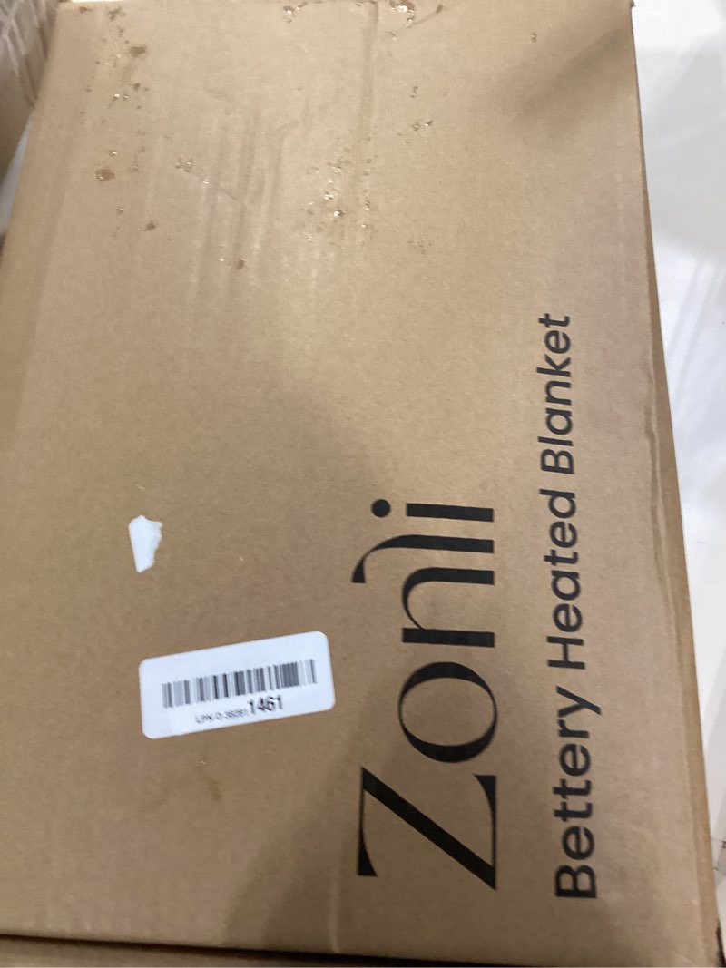 Condition photo showing Good Condition for zonli heated blanket, electric portable cordless heated wearable blankets battery operated heated throw blanket, rechargeable power bank for home, office, living room, camping, travel black-1