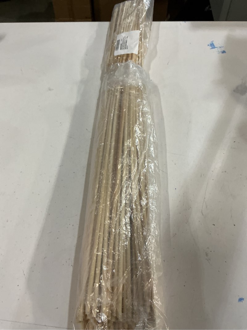 Condition photo showing Good Condition for 120 PCS Bamboo Marshmallow Roasting Sticks, SMores Skewers for Fire Pit, Extra Long 30 Inch Heavy Duty 5mm Thick Wooden SMores Sticks for Open Fire Pits Roaster Barbecue Hot Dog Camping Kebab Sausage