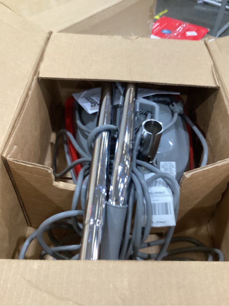 Condition photo showing As Is for sanitaire sc679k tradition upright commercial bagged vacuum, red