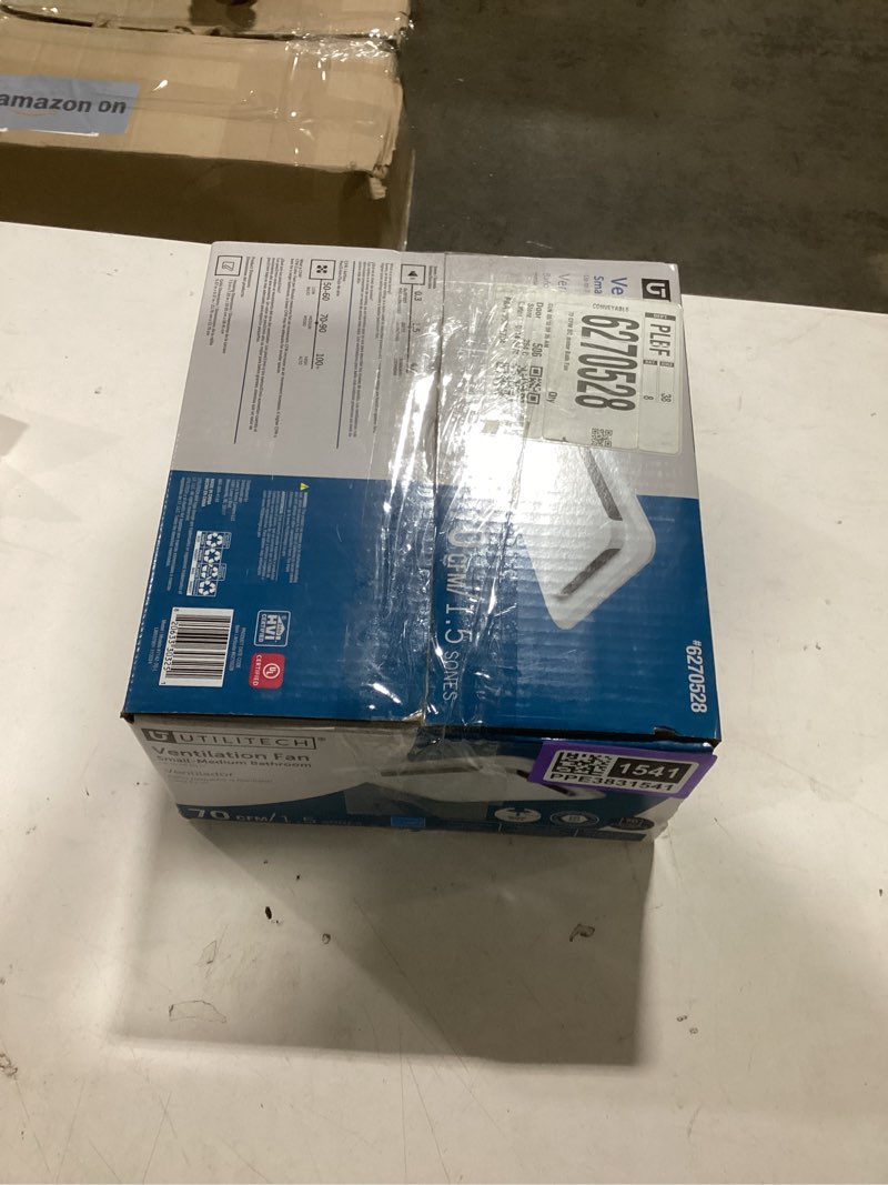 Condition photo showing Good Condition for Utilitech 1.5-Sone 70-CFM White Bathroom Fan (ENERGY STAR Certified)