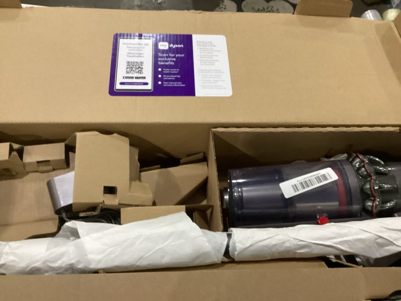 Condition photo showing As Is for Not tested ***Dyson V11 Origin Cordless Vacuum, 185AW, 3 Power Modes, Up to 60 Minutes,² Deep Cleans Hard Floors and Carpets, Detangles pet Hair, Converts to Handheld