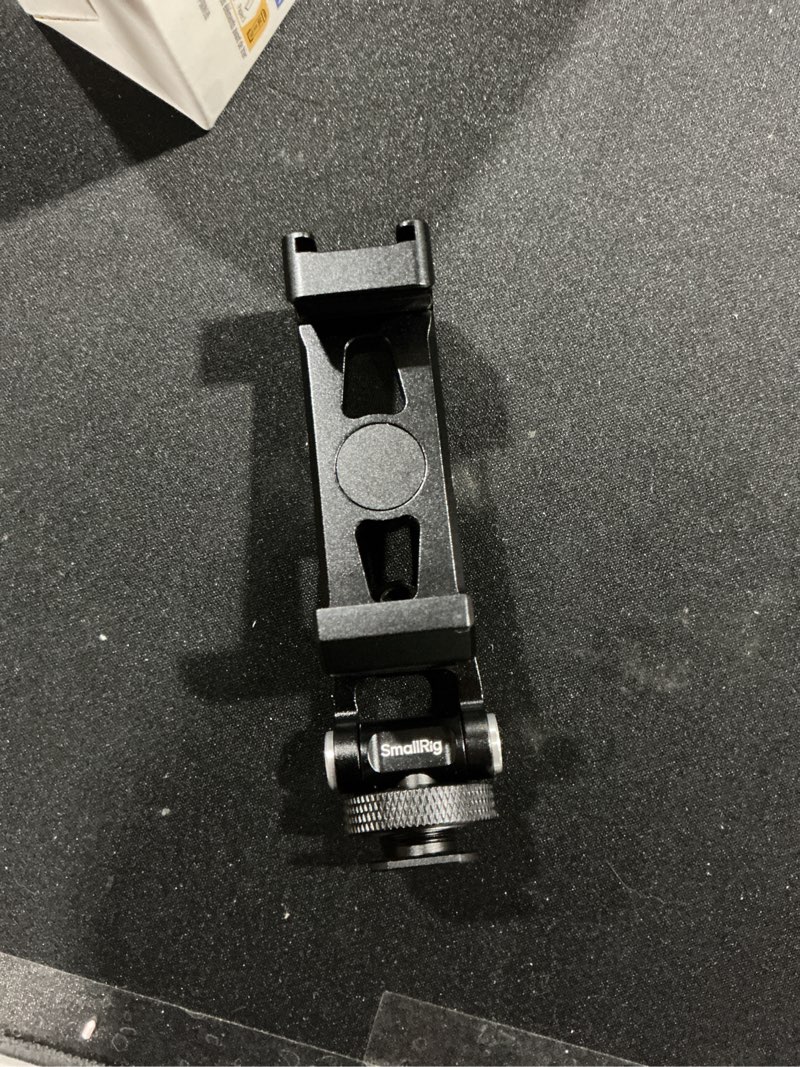 Condition photo showing Good Condition for SMALLRIG Universal Metal Phone Support with Cold Shoe Mount, Smartphone Holder Adapter Support Free Adjustment Joints, Phone Tripod Mount for iPhone 17 16 15 14, for Samsung Galaxy etc. - 4382