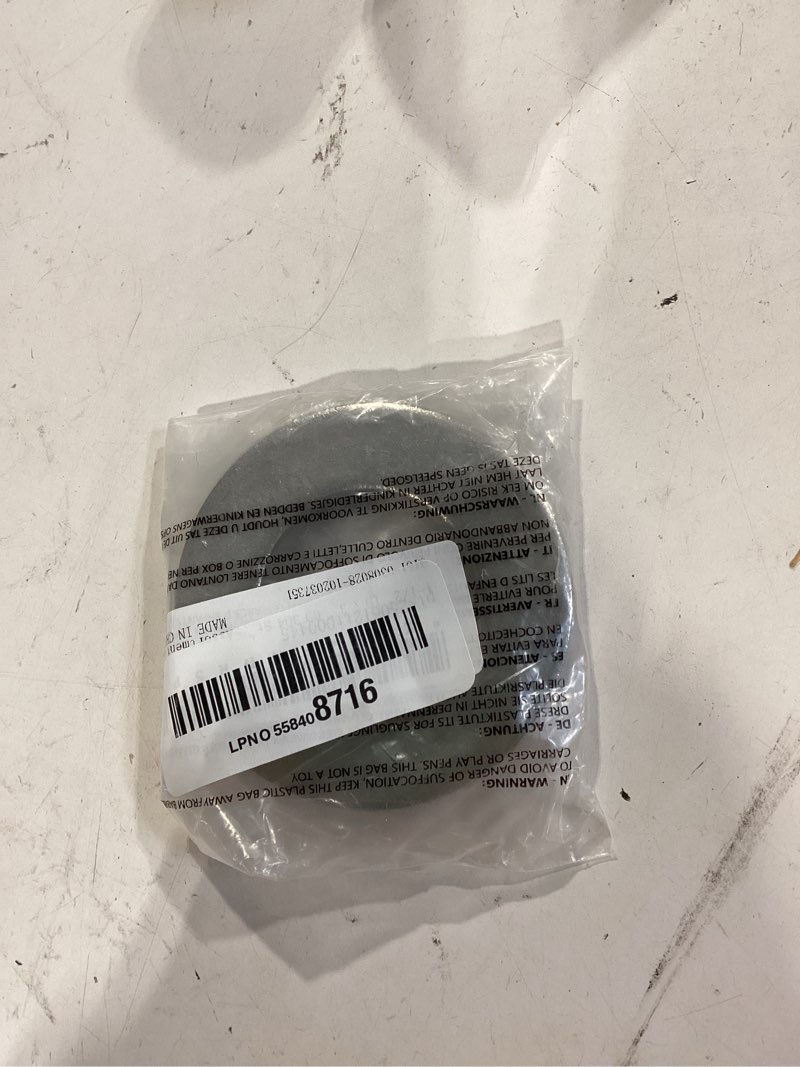 Condition photo showing As Is for patikil 1-1/2" id x 3" od 304 stainless steel flat washers, 2 pcs round metal washer small spacer for screws bolts nuts assortment 1-1/2" id x 3 " od 2