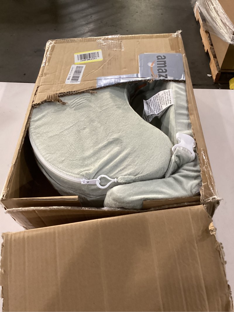 Condition photo showing Good Condition for My Brest Friend Super Deluxe Nursing Pillow - Enhanced Comfort & Ergonomic Breastfeeding Pillow for Ultimate Support For Mom & Baby - Adjustable and with Handy Side Pocket, Platinum Platinum Super Deluxe