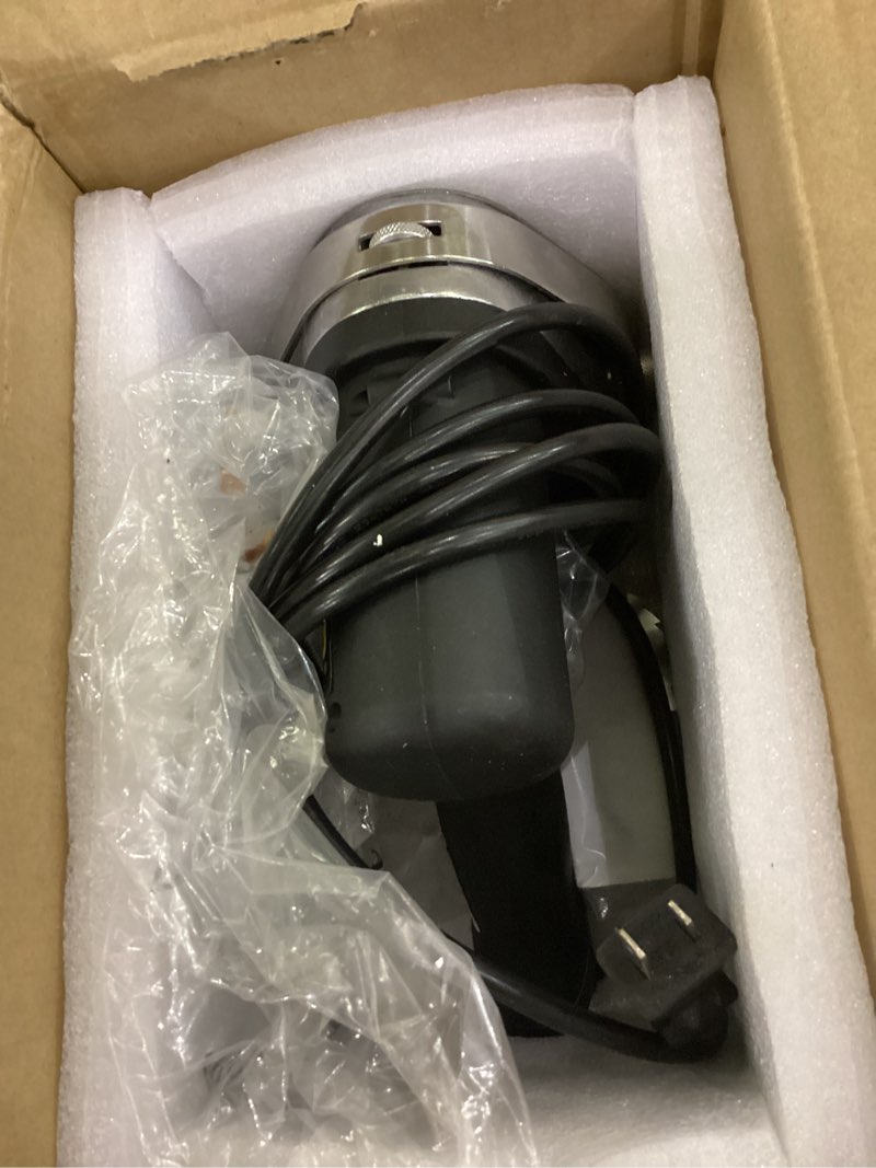 Condition photo showing As Is for VEVOR Electric Shawarma Knife, 80W Professional Turkish Kebab Knife, Commercial Stainless Steel Gyro Cutter, Doner Kebab Meat Slicer with 2 Blades, ?4/100mm Blade Diameter, 0-8mm Adjustable Thickness Corded Wavy Belt