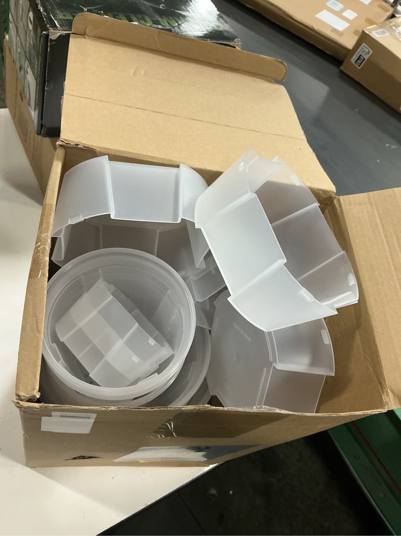 Condition photo showing New/Like New for wonderjune self watering pots for indoor plants with deep reservoir and high drainage holes for outdoor plants and flowers, bare root planter(4.72'', 5.91'', 7.09'',clear,9 pcs) 4.72'', 5.91'', 7.09'' clear 9