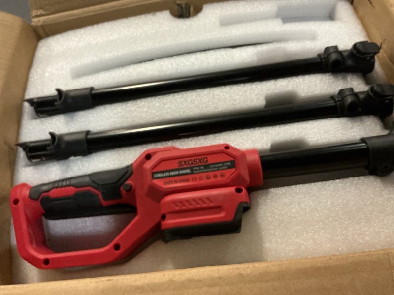 Condition photo showing As Is for Electric Snow Shovel for Milwaukee M18 18V Battery, 11" Brushless Snow Blower with Adjustable Handle, Max 26 FT Snow Thrower, Cordless Snow Shovel M18 for Driveway, Sidewalk, Patio, Deck (No Battery) Compatible with Milwaukee Battery