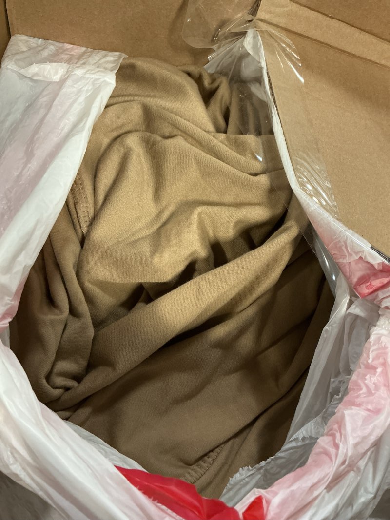 Condition photo showing As Is for h.versailtex stretch recliner cover for lazy boy recliner chair with pocket, nonslip feature, elastic bottom, velvet soft fabric (camel, large) camel large recliner chair