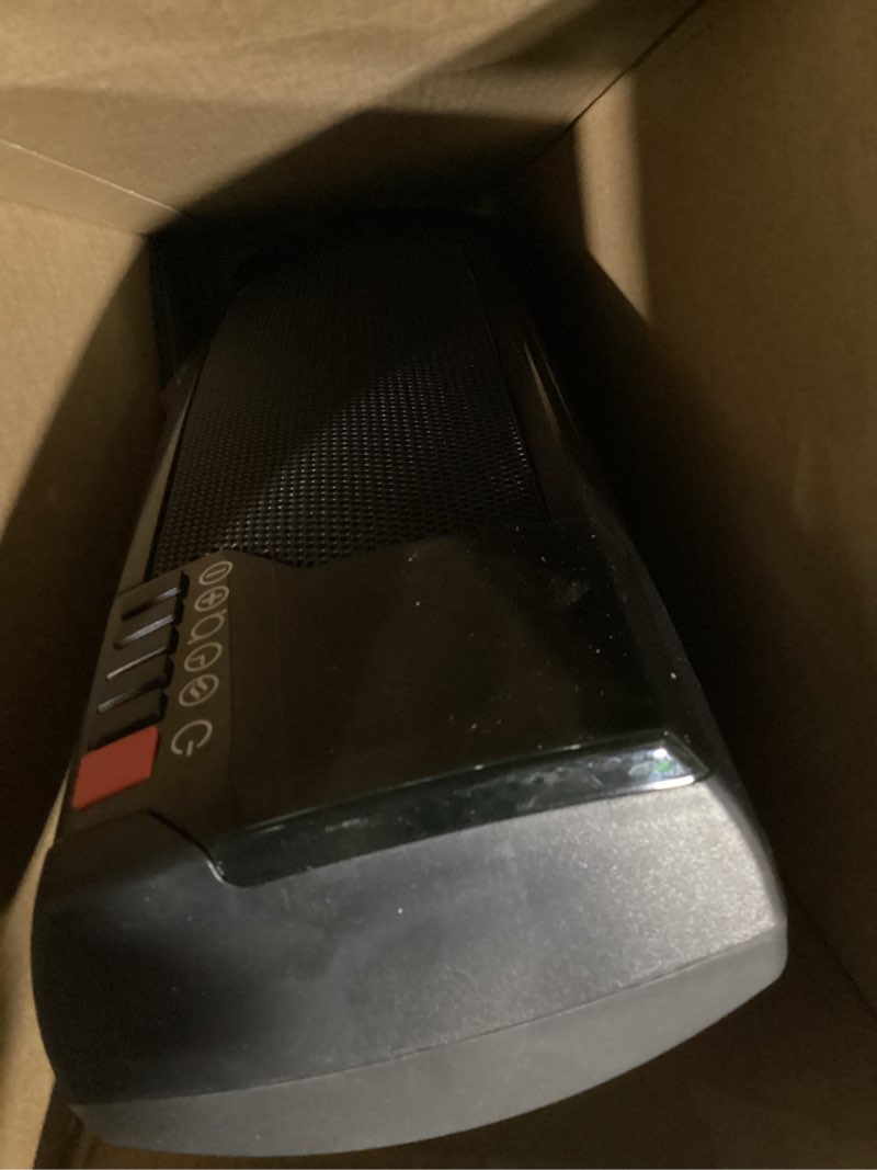 Condition photo showing Good Condition for lasko 1500w oscillating ceramic tower electric space heater with remote, ct22835, black, new