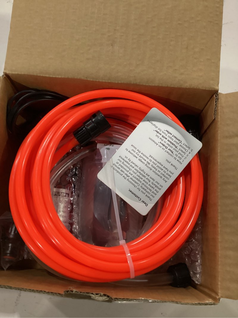 Condition photo showing Good Condition for portable intelligent electric pressure washer pump 100w 160 psi 12v portable pressure powerful washing kit with 21.3 feet pvc hose for home, car, garden, projects (100 w-black hose)