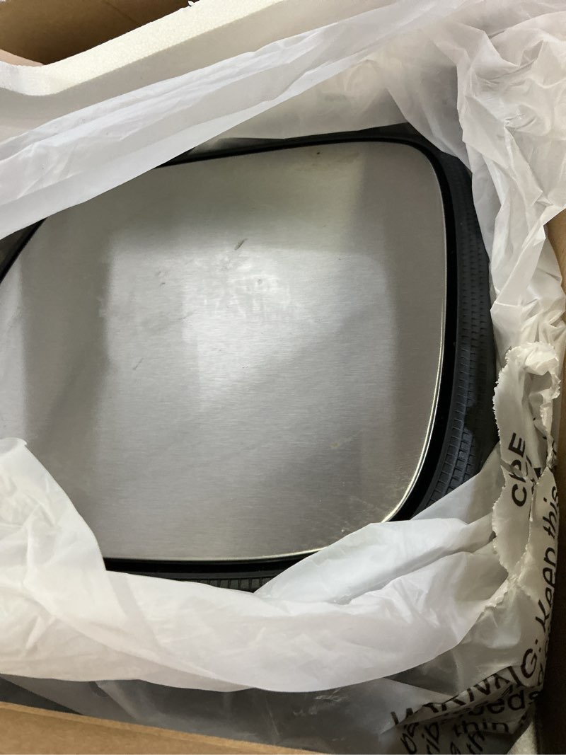 Condition photo showing As Is for chefman 6 qt. air fryer 4 functions w/ touch controls, hi-fry button, stainless steel