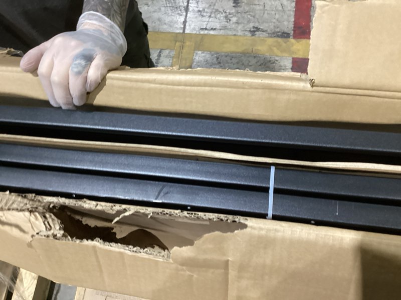 Condition photo showing New/Like New for Amazon Basics Bed Frame with Storage, Foldable Metal Platform, Sturdy Steel, No Box Spring Needed, 14 inches High, Tool-Free Easy Assembly, Noise-Free, King Size, Black