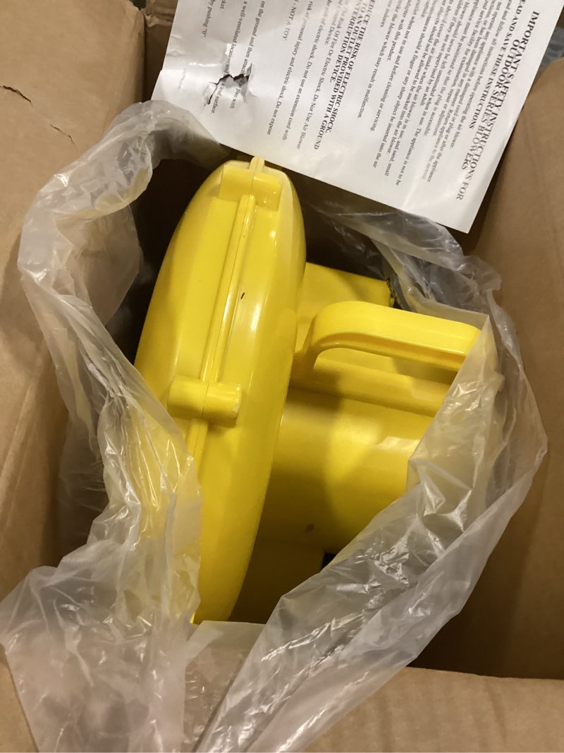 Condition photo showing Good Condition for Bounce House Blower, 750W 1.0HP Powerful Inflatable Blower Portable Air Pump for Inflatables, Bubble House, Jump Slides, Water Slide, Inflatable Castle