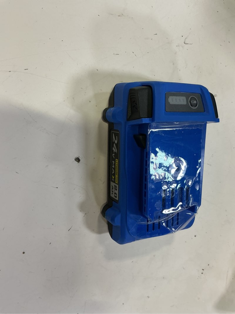 Condition photo showing As Is for kobalt 24 -volt 1 -pack battery ( 2 ah lithium ) kb 224-03 
