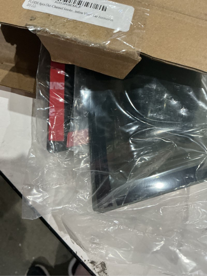 Condition photo showing As Is for (only 3)rain guards compatible with 2004-2010 bmw e60 5-series 4-door sedan m5 525 528 530 535 545 550 i xdrive xi tape-on side window visor wind deflector vent visors car accessories for 2004-2010 bmw e60