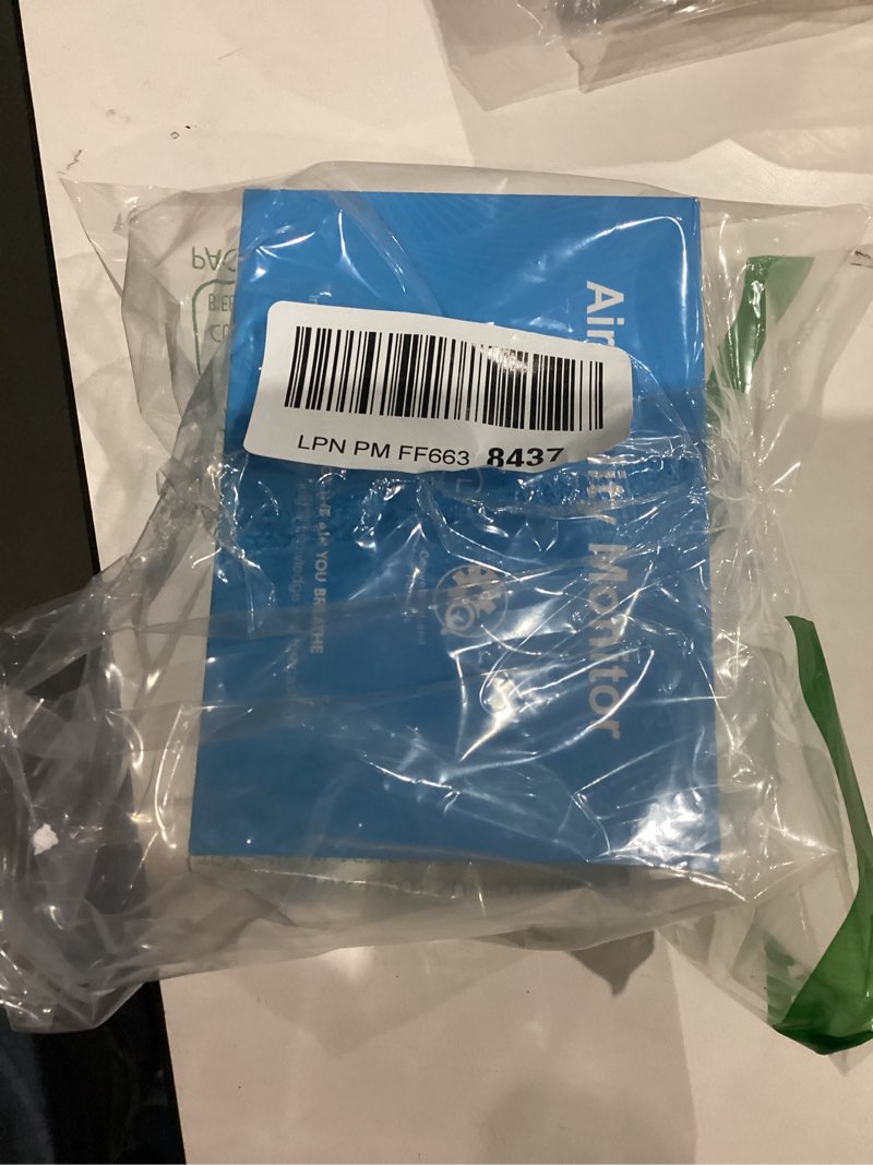 Condition photo showing As Is for SONOFF AirGuard CO2, Smart Indoor Air Quality Monitor, Matter Compatible, 2.4GHz WiFi, Carbon Dioxide Detector for CO2/Temp/Humidity, Real-Time Display & Alarm, for Bedroom, Nusery Room