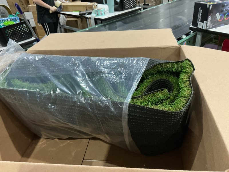 Condition photo showing As Is for not exact similar to sunvilla artificial grass, artificial rug/mat, realistic indoor/outdoor rubber back turf for garden, patio, fence, garden, wall decoration