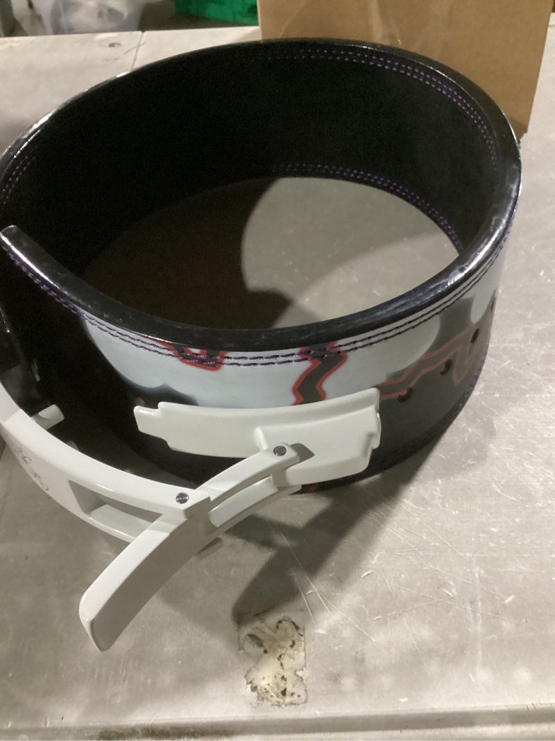 Condition photo showing Good Condition for MANUEKLEAR 10mm Thick & 4inch Wide Weight Lifting Belt Lever, Lever Belt Weightlifting for Men and Women, Powerlifting Lever Gym Belt for Squat Deadlift Workout Black S(24- 30inches)