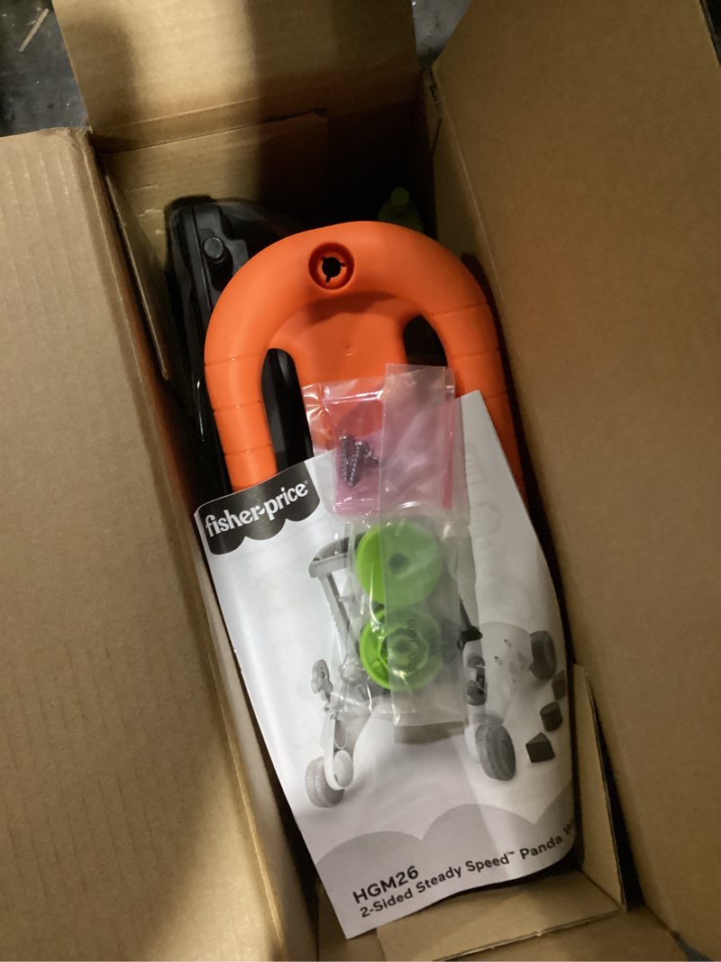 Condition photo showing Good Condition for Fisher-Price Baby Push Toy 2-Sided Steady Speed Panda Walker Musical Learning Activity with 3 Blocks for Infants Ages 6+ Months (Amazon Exclusive)