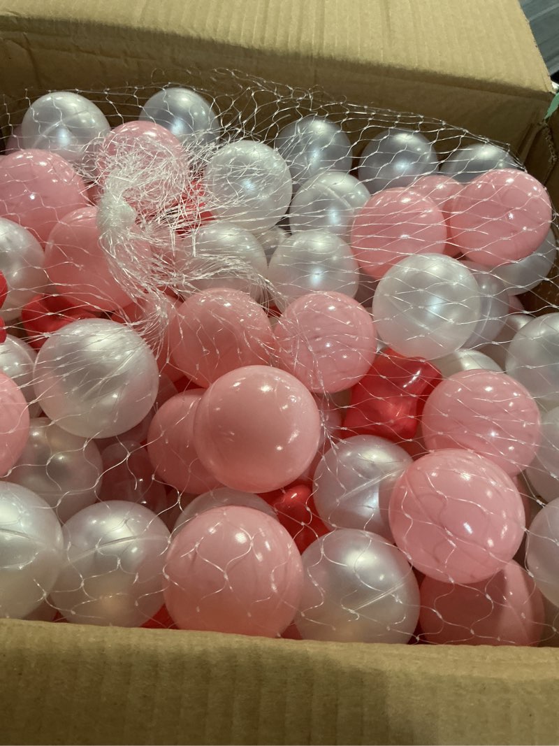 Condition photo showing Good Condition for trendplay star ball pit balls 50 100 200 500 for toddlers - ball pit ball shapes for boys girls fun, birthday party, christmas decoration creamy dark pink 500