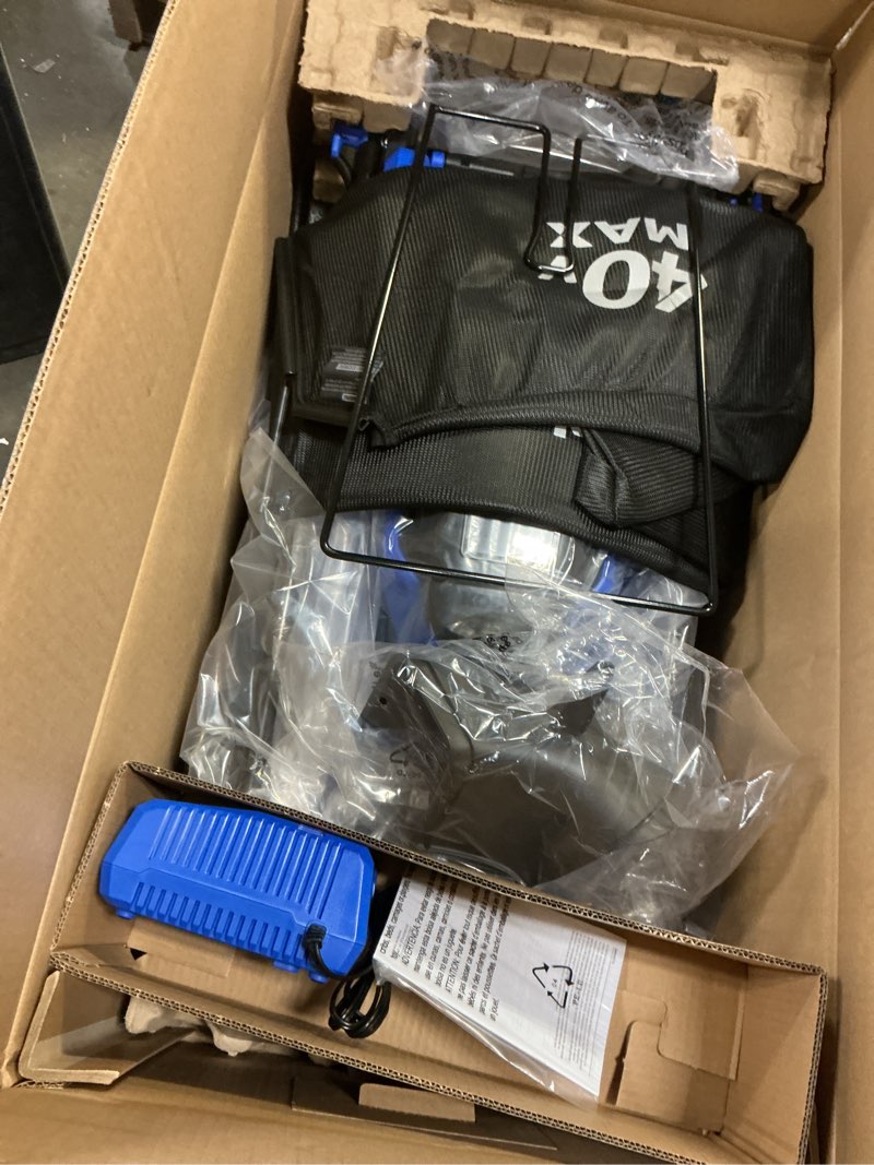 Condition photo showing New/Like New for kobalt 80-volt, 21-in push battery walk mower with (1) 5 ah battery included | km 5080-06