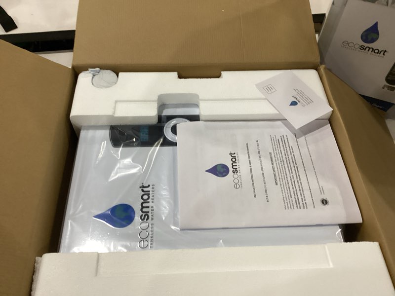Condition photo showing New/Like New for ecosmart eco27 240v 27 kw electric tankless water heater
