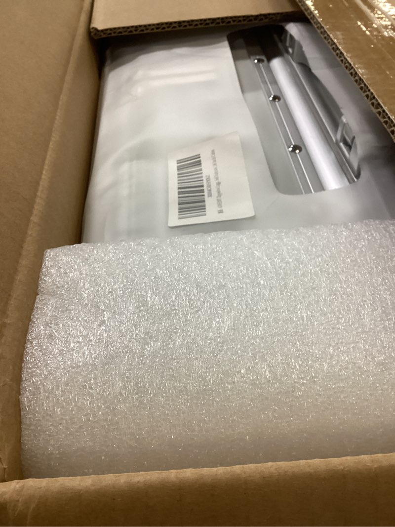 Condition photo showing As Is for Carry On Luggage with Spinner Wheels, 8010S Aluminum Frame Zipperless Polycarbonate Hard Shell Suitcase (ZX-Core, Charcoal Metallic, 20 Inch) Charcoal Metallic Carry-On 20-Inch