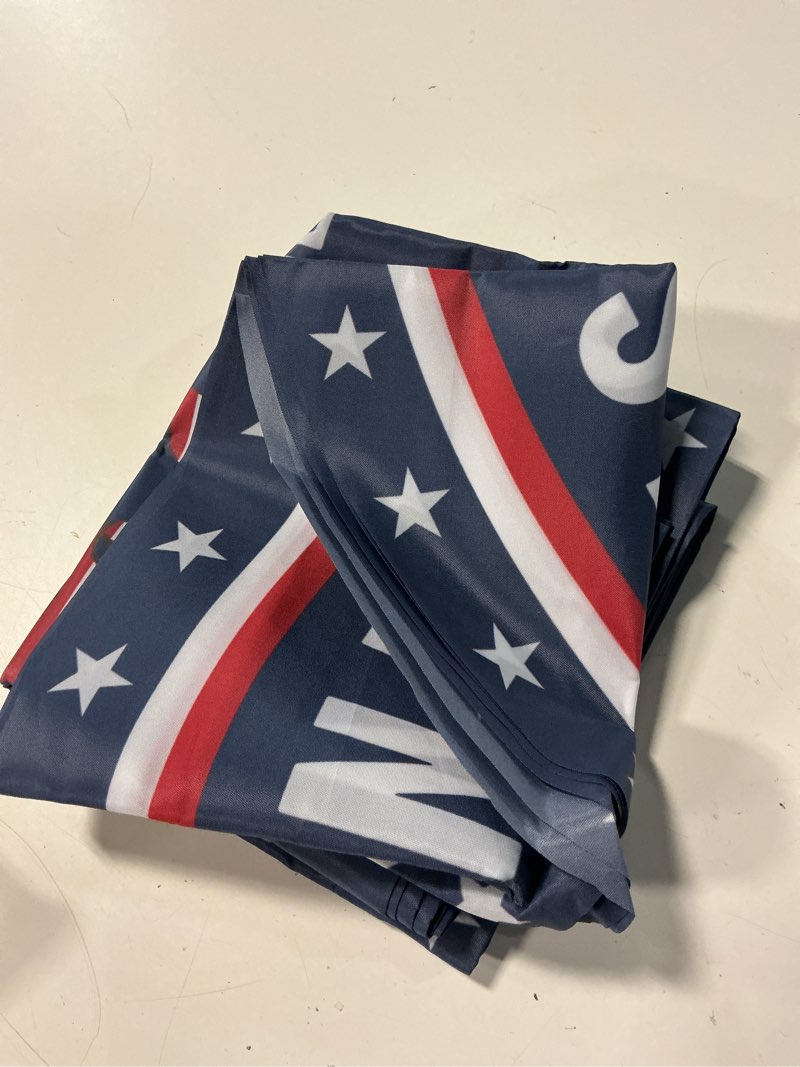 Condition photo showing Good Condition for remagr 4 pcs 2 x 4 ft 250th anniversary fan flag usa bunting 200d thickened 1776-2026 patriotic fan flag american 4th of july banner independence day decoration for garden outdoor (america) 4 america