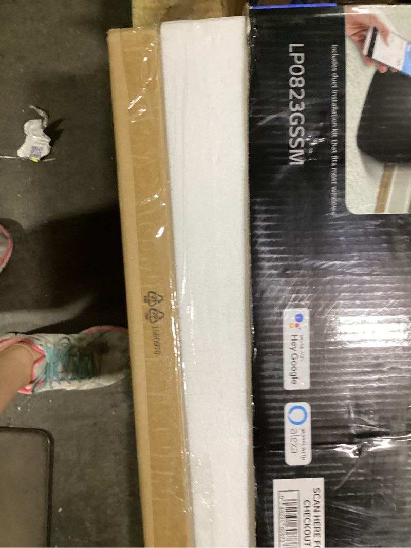Condition photo showing Good Condition for lg 8,000 btu 115-volt portable air conditioner cools 350 sq. ft. with dehumidifier and wi-fi enabled in gray
