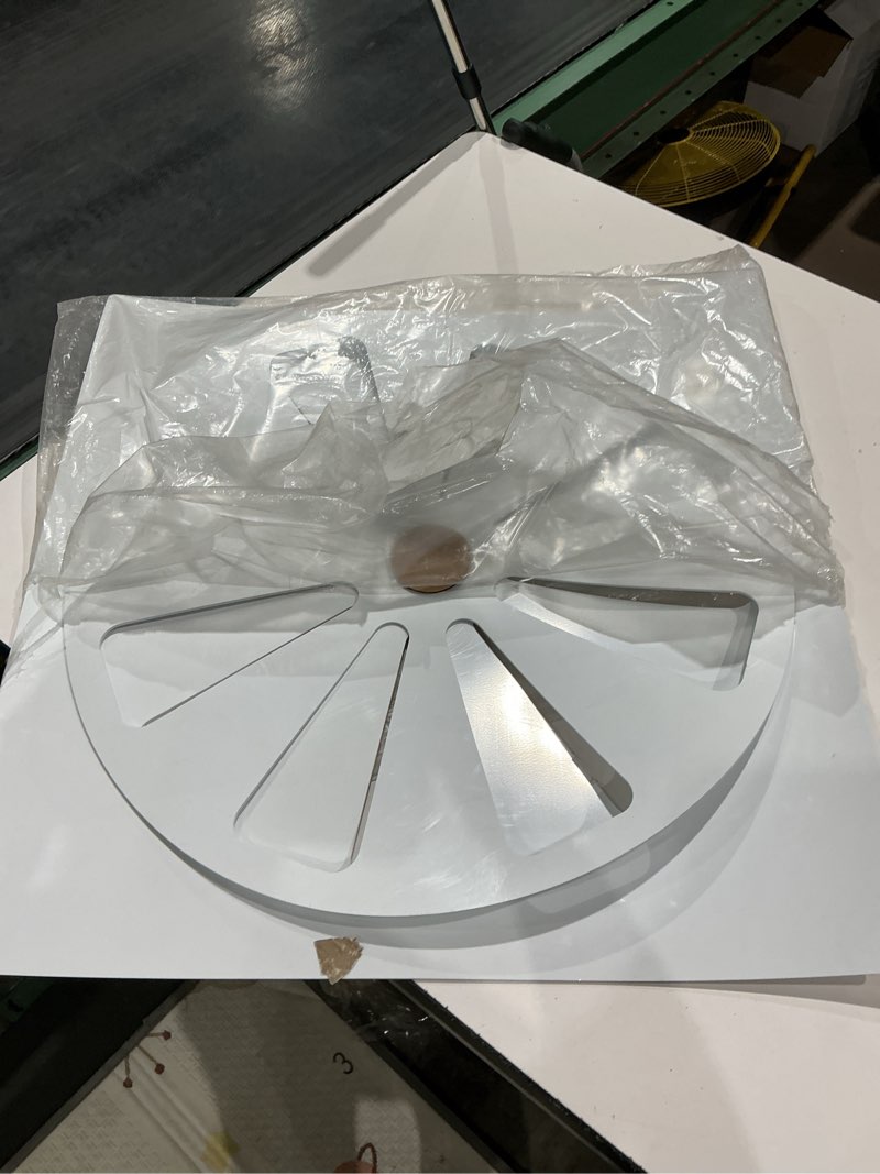 Condition photo showing Good Condition for wooden shoe designs adjustable air conditioning vent cover | air vent deflector for office ceiling ac vents and hvac systems | 24” x 24”