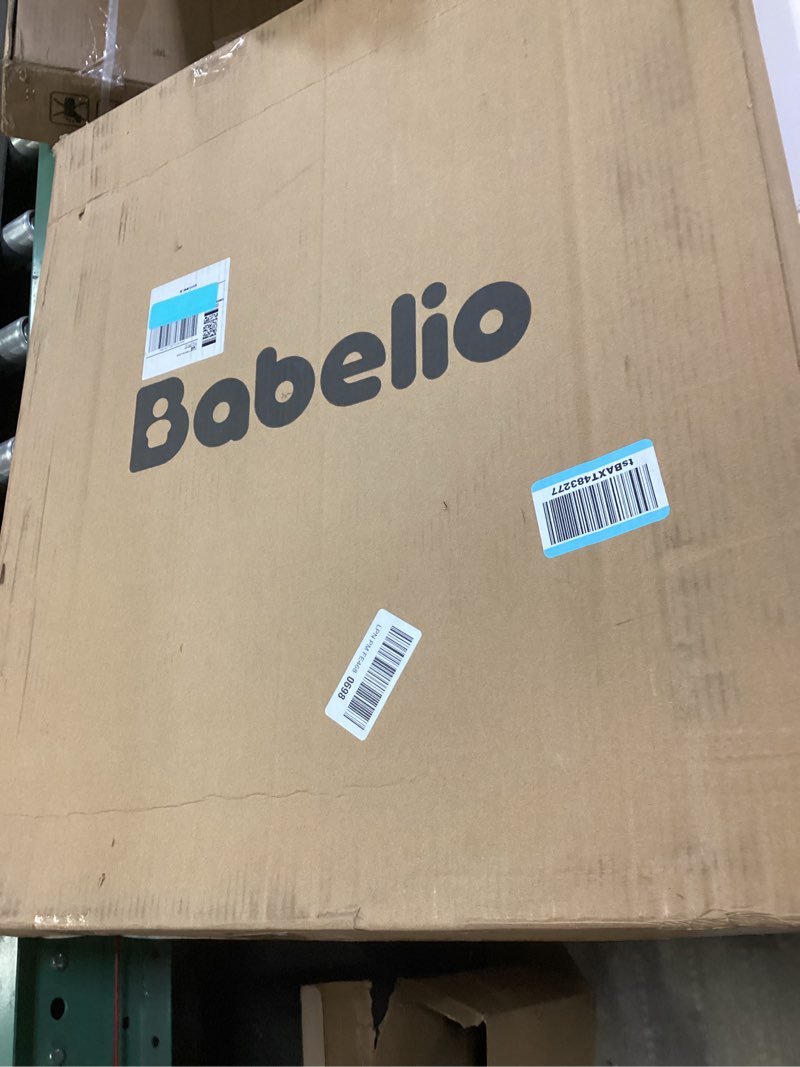 Condition photo showing New/Like New for Babelio Baby Gate for Stairs, Kitchen & Doorways, 26-43" W 28" H No Bottom Bar| Easy Installation| One-Handed Operation| Auto-Close| Hardware Mount (Drill Needed) Safety Dog/Pet Gate Indoor (White)