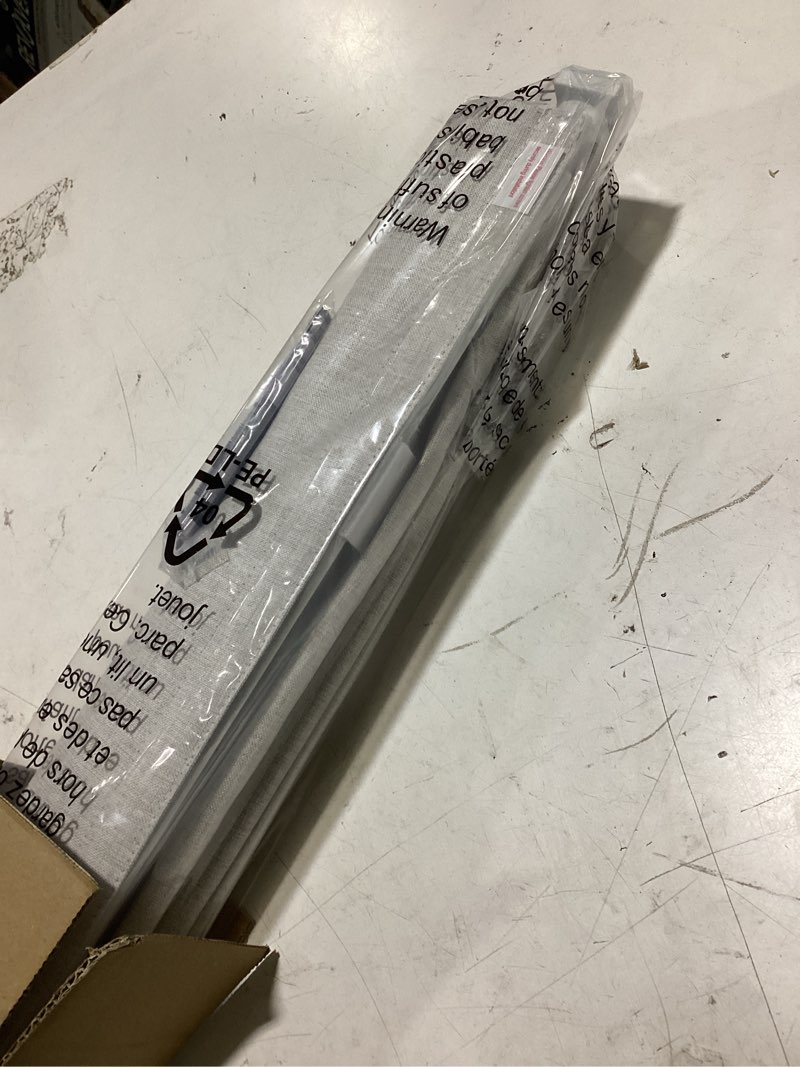 Condition photo showing Good Condition for lazblinds no drill roman shades, blackout, 23" w x 64" h, natural | cordless blackout window shades with uv protection, polyester fabric for bedroom & living room blackout - faux linen - natural 23"w x 64"h
