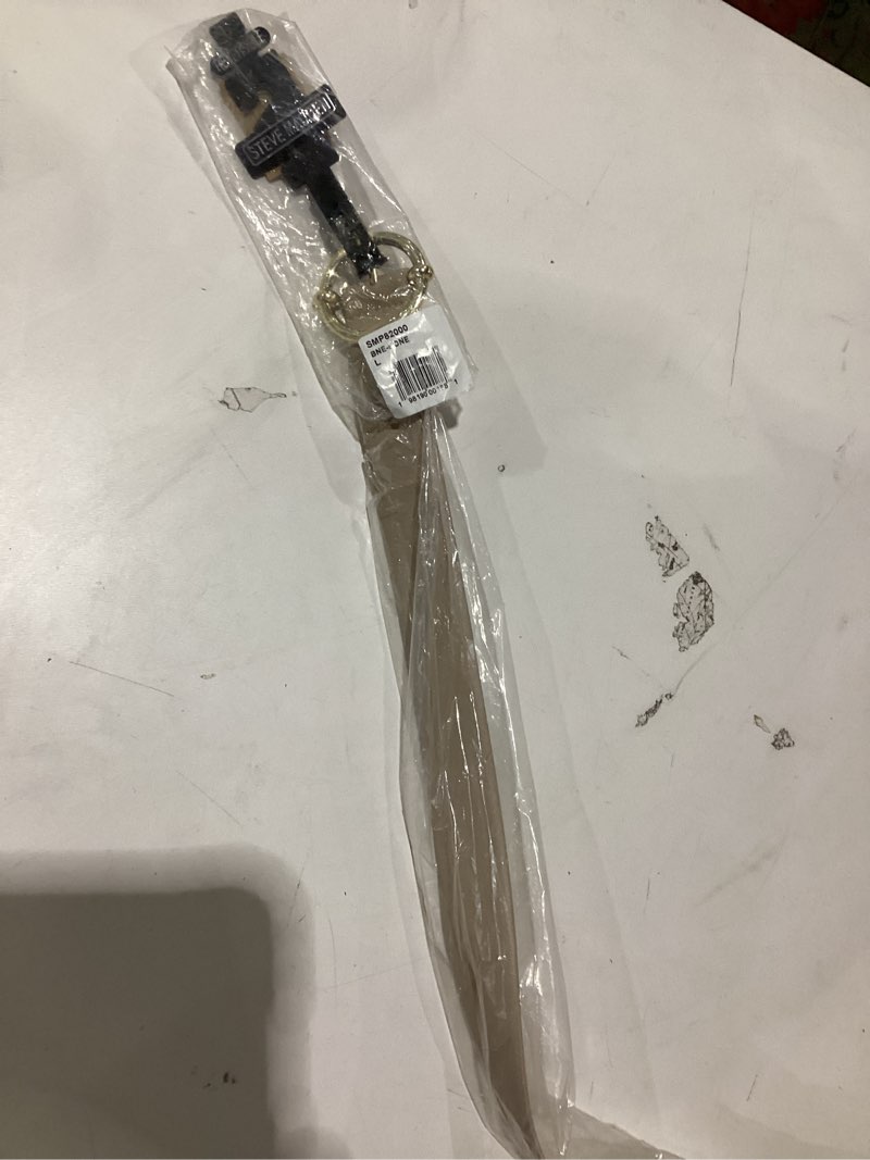 Steve Madden Women's Cherish Reversible Pant Belt, Bone, Large