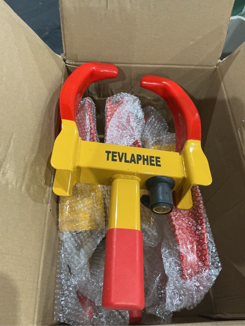 Condition photo showing Good Condition for tevlaphee anti-theft wheel lock set, 8 keyed alike, red-yellow color, fits 11.8 inch tires, easy installation red-yellow-4 pack