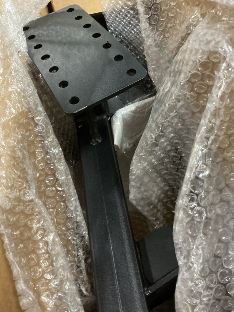 Condition photo showing New/Like New for trailer step with handle, dual-step universal boat hauler step, suitable for various types of boat hauler frames, black heavy-duty hauler step dual step boat trailer step