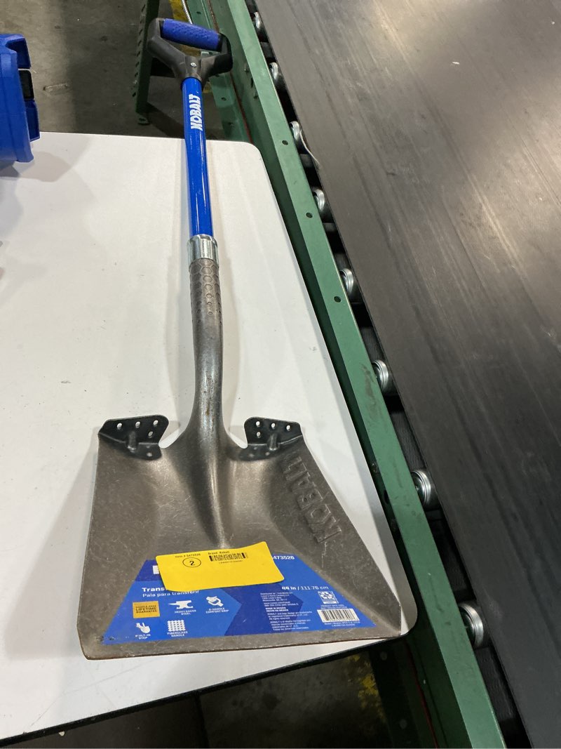 Condition photo showing As Is for kobalt 20.5-in fiberglass d-handle transfer shovel