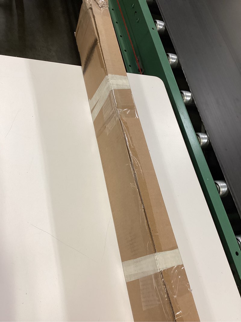 Condition photo showing As Is for lazblinds no tools no drill cordless 1" vinyl mini blinds, 100% blackout blinds for indoor windows, room darkening privacy window blinds and shades for interior, 42" w x 64" h, grey grey 42" w x 64" h