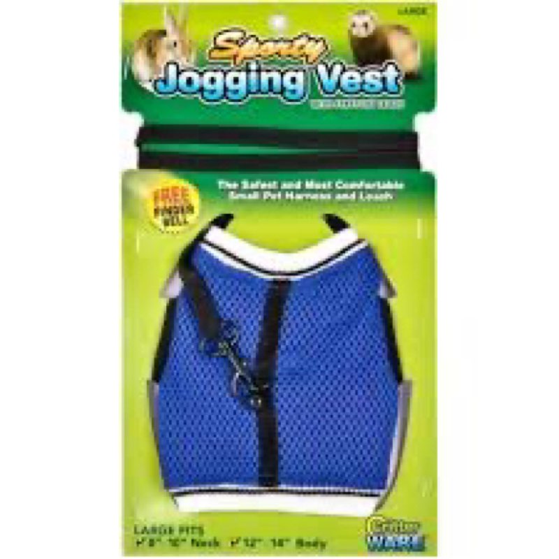 Ware Manufacturing Nylon Walk-N-Vest Pet Harness and Leash for Small Pets, Extra Large - Colors May Vary