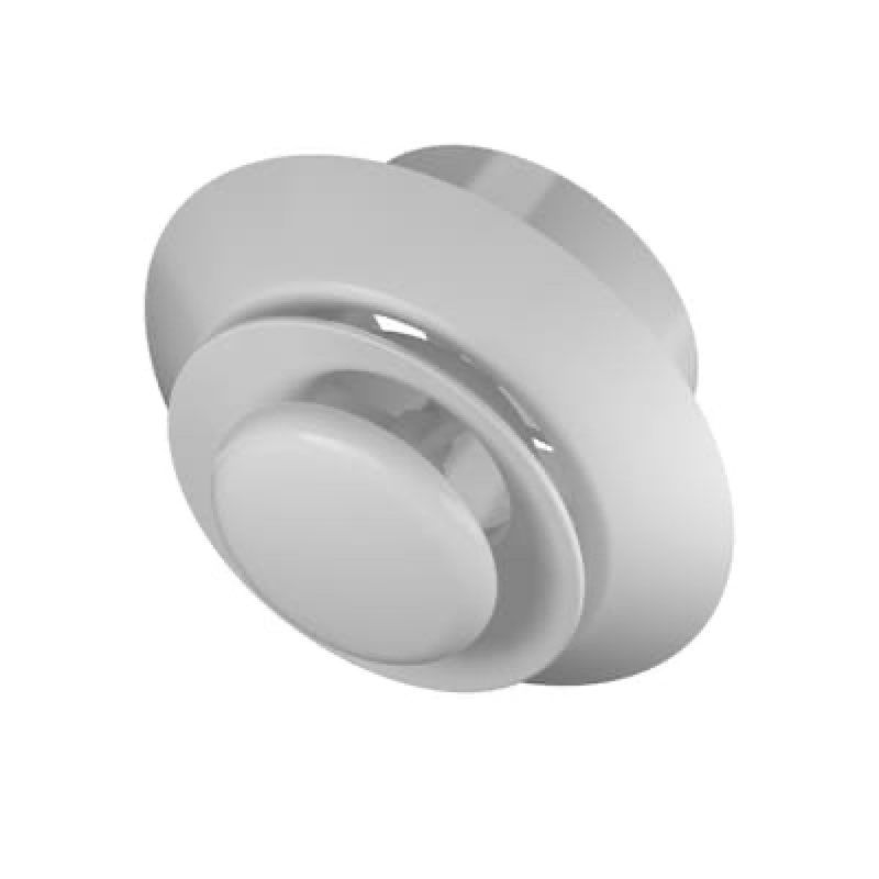 imperial 4.0-in x 4.0-in 2-way abs resin sidewall/ceiling diffuser in white