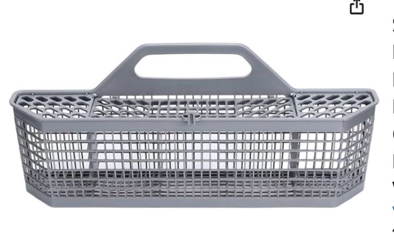 Topyond Dishwasher Silverware Basket Dishwasher Storage Basket Universal Plastic Dishwasher Cutlery Silverware Basket for GE WD28X10128