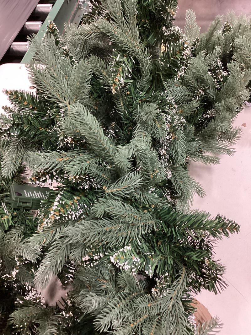 Condition photo showing Good Condition for 9 FT LED Christmas Garland, Multi-Function with 50 Warm White Multi-Color Lights, Battery Opreated Christmas Decor Timer Home Mantle Stairs Railing Fireplace Outdoor Indoor Wall Battery Operated Polypropylene Green RED 9FT