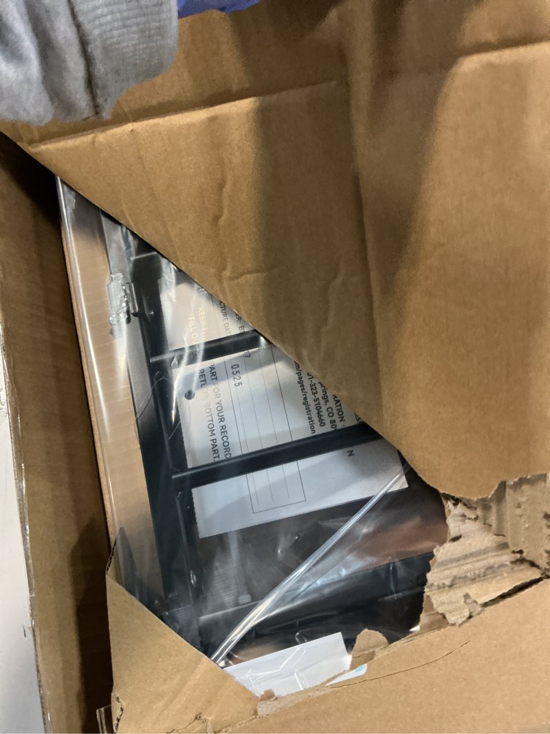 Condition photo showing Good Condition for Babelio Baby Gate for Stairs, Kitchen & Doorways, No Bottom Bar| One-Handed Operation| Auto-Close| Hardware Mount (Drill Needed) Safety Dog/Pet Gate (Black - B17, 26-43" W, 28" H)