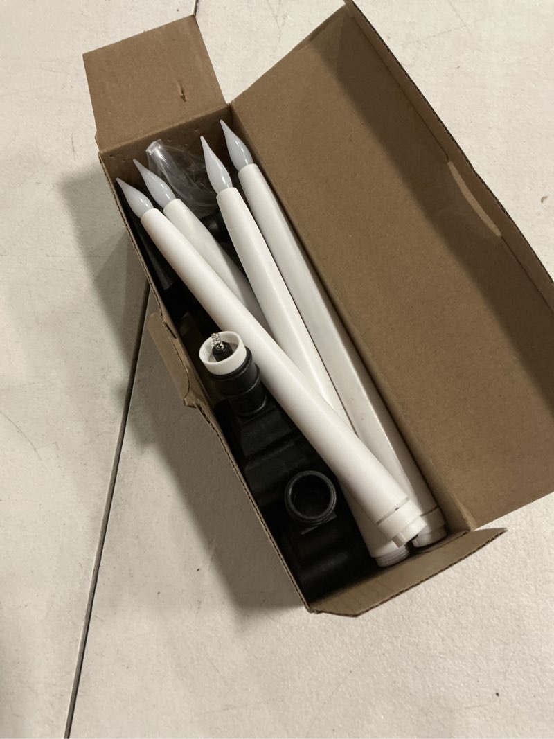 Condition photo showing Good Condition for suraielec 10.5'' battery window taper candles with timer, 3000k warm white, flameless led candle for christmas window, mantel, dining table, matt black, 4 pack (rechargeable batteries not compatible) 10.5'' candle-3000k black