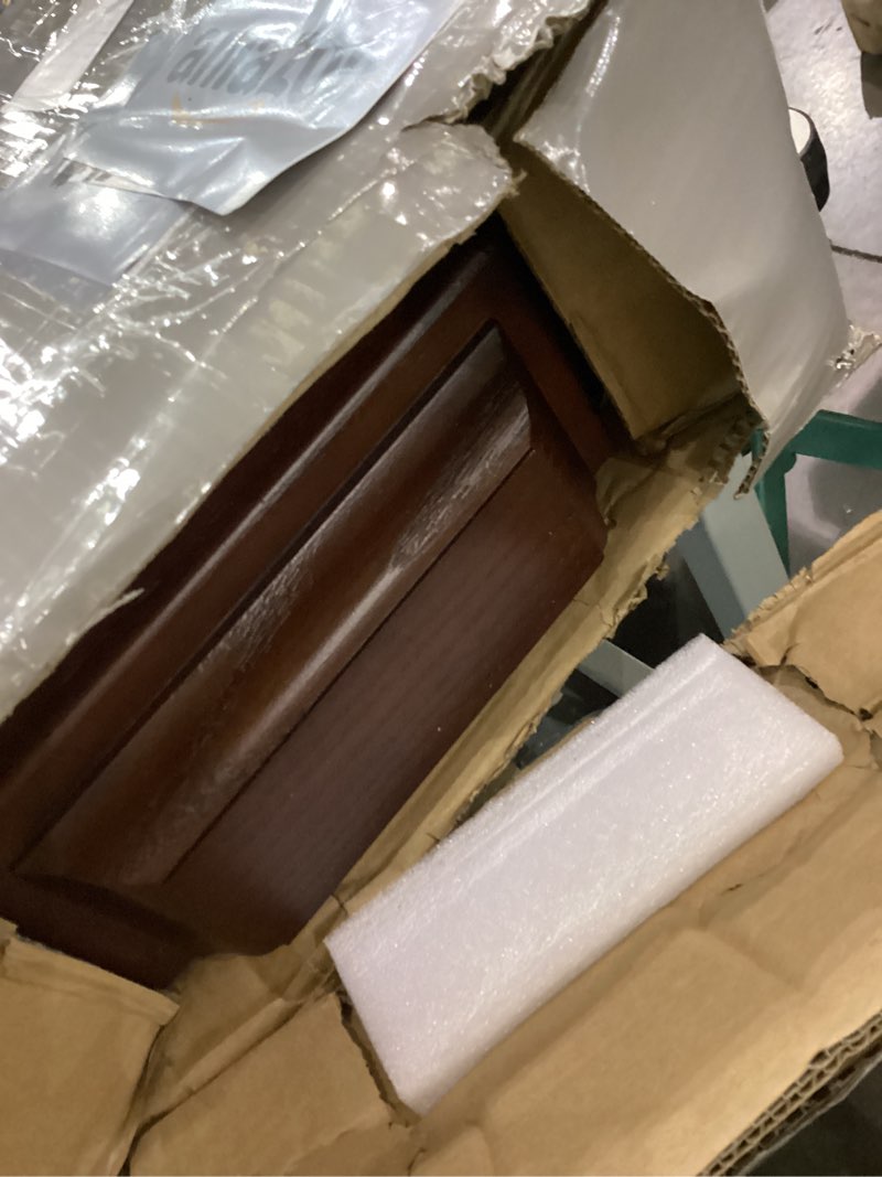 SEIKO Stately Dark Brown Solid Oak Case Wall Clock with Pendulum and Chime