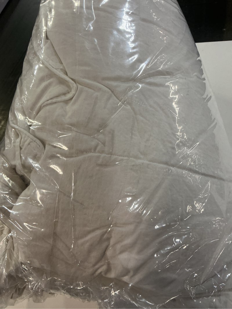 Condition photo showing As Is for lightweight premium down comforter, twin, down