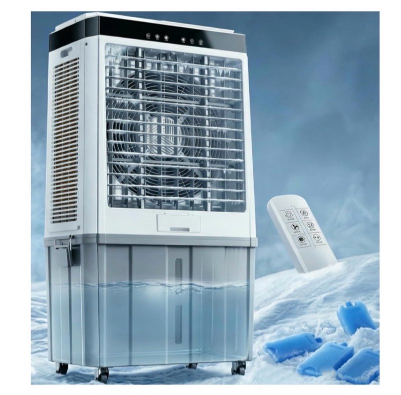 Swamp Cooler, 2500 CFM Windowless Portable Air Conditioners, Evaporative Air Cooler with 6.87 Gal Wa