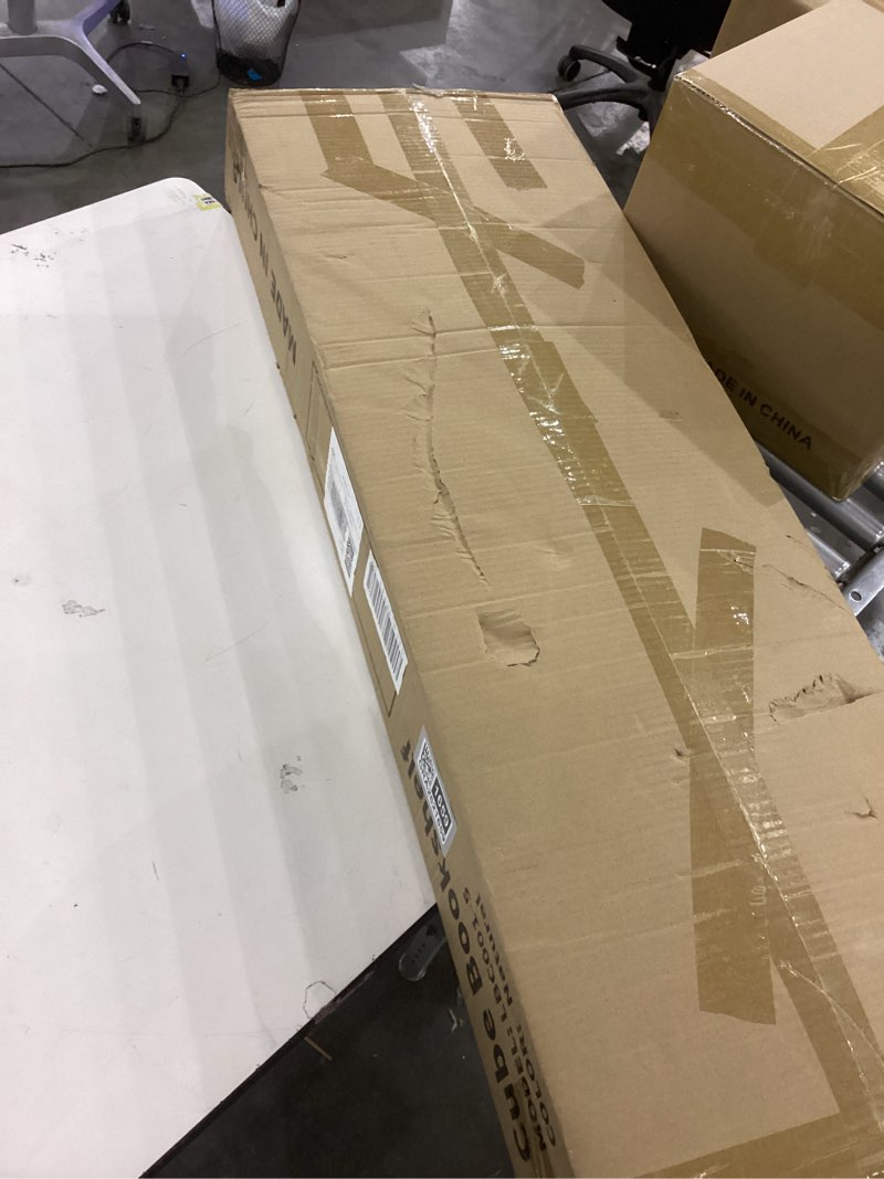 Condition photo showing New/Like New for Lkeiyay 5-Cube Storage Shelf,Wooden 3-Tier Free Standing Open Bookshelf for Home Office, Low Short Bookcase Oak