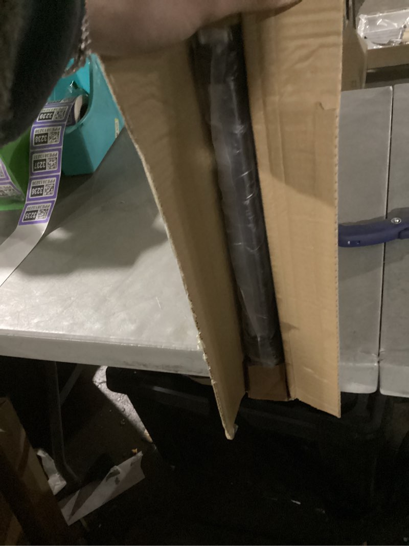 Condition photo showing New/Like New for 16.2" × 14.1" Acrylic Folding Table, Small Lightweight End Table for Living Room, Bedroom and Small Room, Sturdy Metal Frame with No Assembly Required, Space-Saving Storage Design (Tawny)