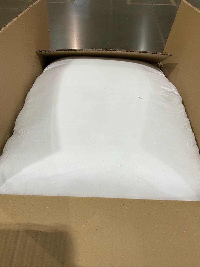 Condition photo showing As Is for viewstar King Size Pillows Set of 2, Hotel Quality Cooling Down Alternative Gusseted Bed Pillows for Side, Back, or Stomach Sleepers, White, 19" x 33" Plush White 19" x 33"